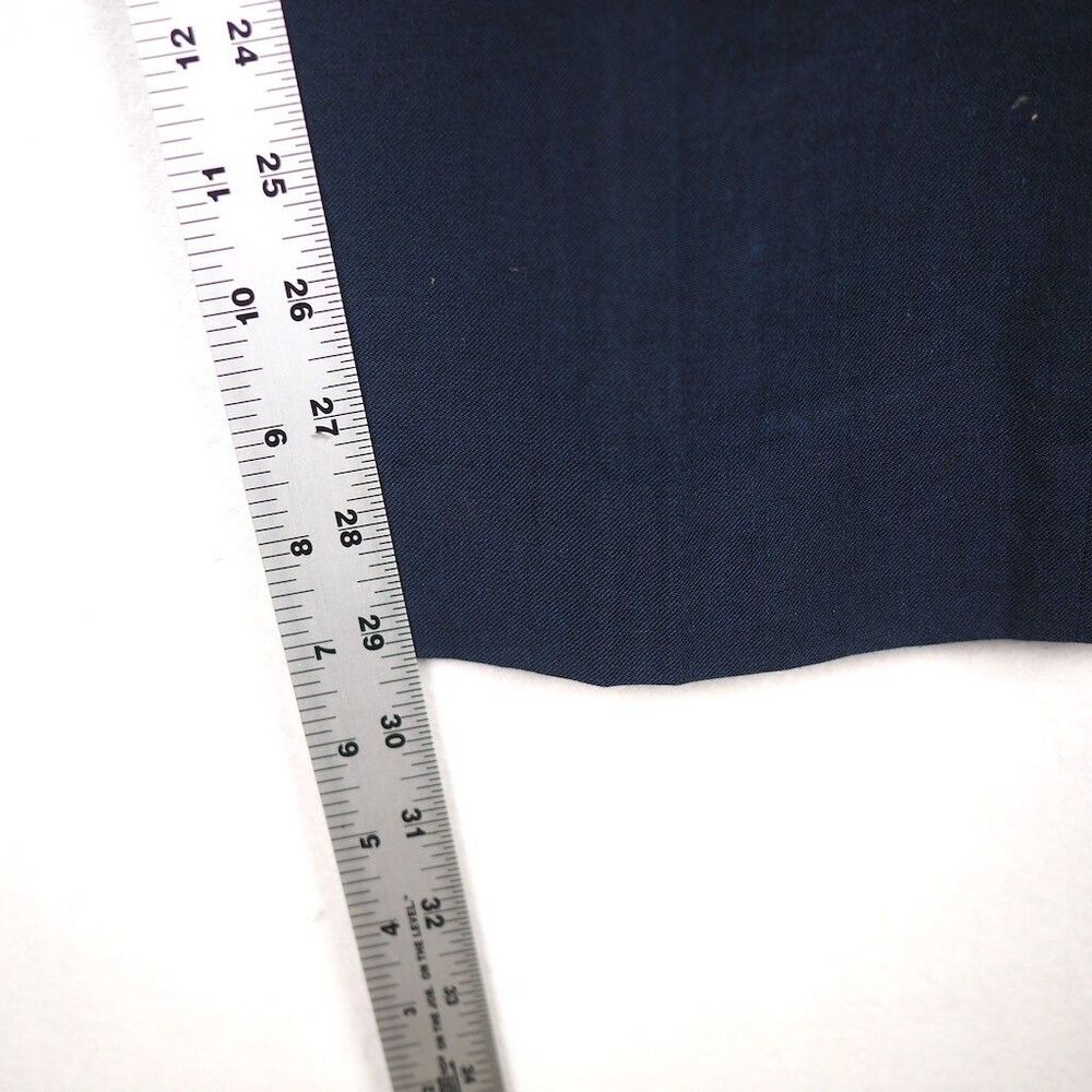 MEYER Hosen Bonn Wool Linen Cotton Summer Trousers Mens EU 54 US 38 Navy Pants - Picture 13 of 13
